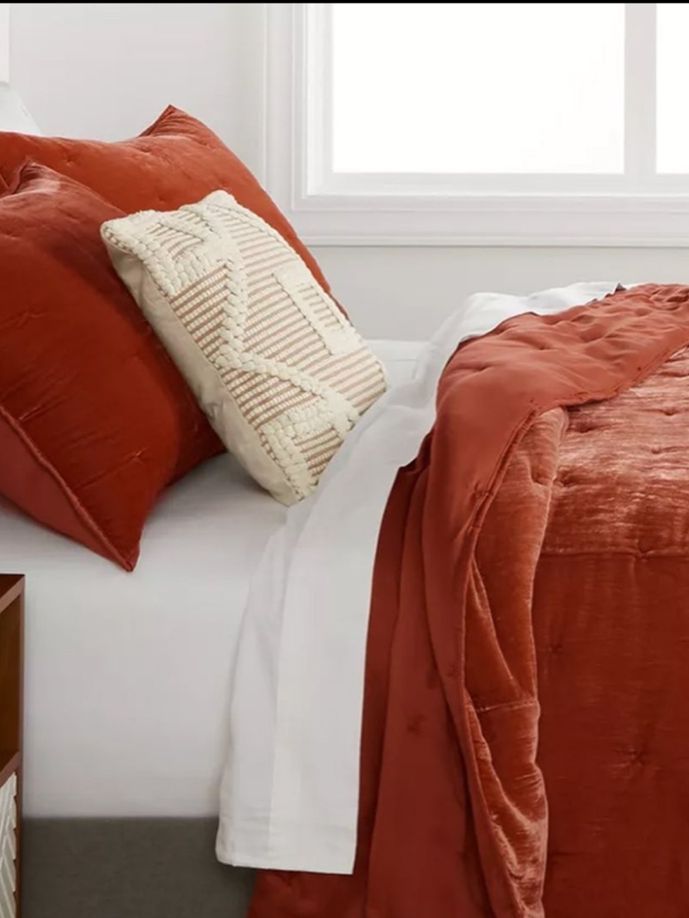 Opalhouse Jungalow F/Q 3-Piece Set , Velvet Tufted Stitch Quilt Set in Bronze